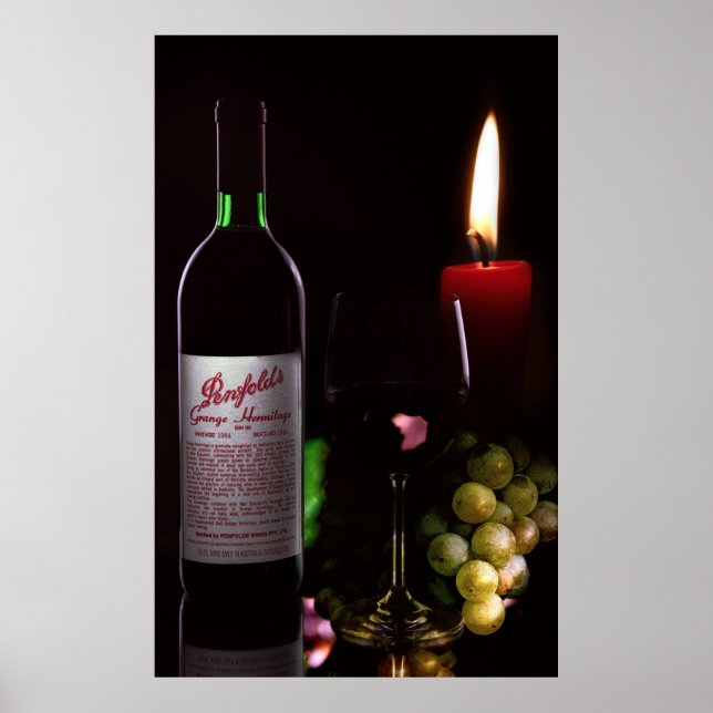 Poster CANDLELIGHT and WINE (Devant)