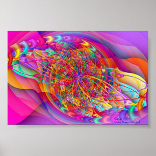 Poster Candy fractal Sky Art Abstrait