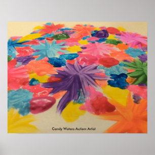 Poster Candy Waters Artiste de l'autisme
