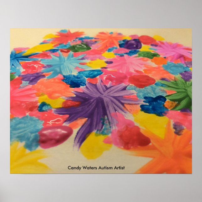 Poster Candy Waters Artiste de l'autisme (Devant)
