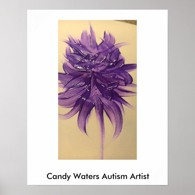 Poster Candy Waters Artiste de l'autisme (Devant)