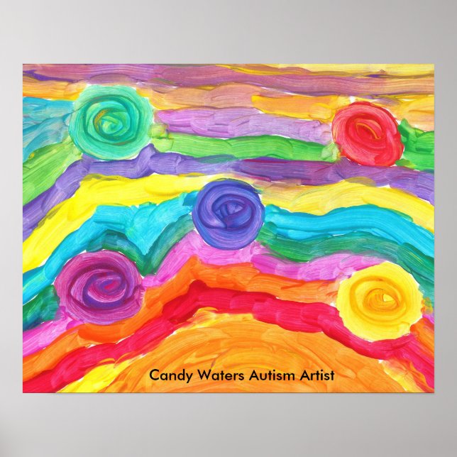Poster Candy Waters Artiste de l'autisme (Devant)