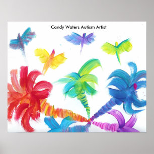 Poster Candy Waters Artiste de l'autisme