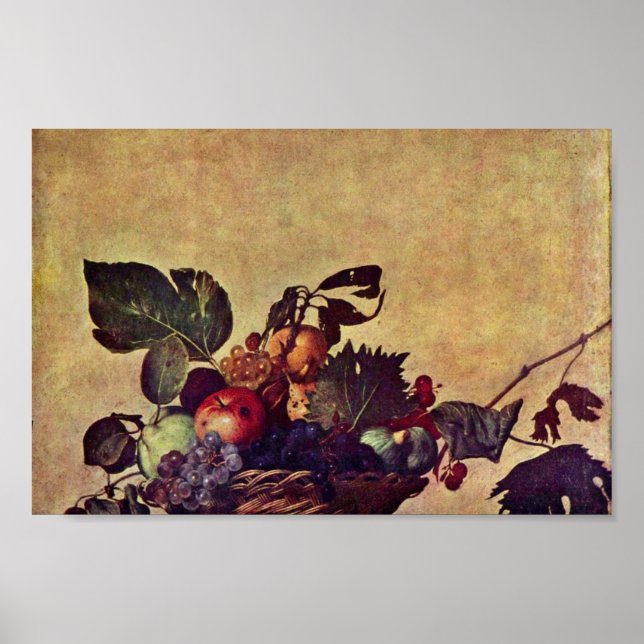 Poster Canestra Di Frutta Par Michelangelo Merisi Da Cara (Devant)