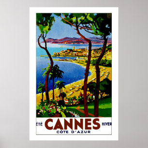 Poster Cannes - Côte d'Azur
