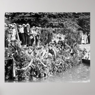 Poster Canoë Regatta et Carnaval : 1924