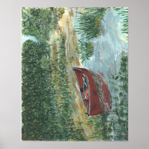 Poster Canot rouge