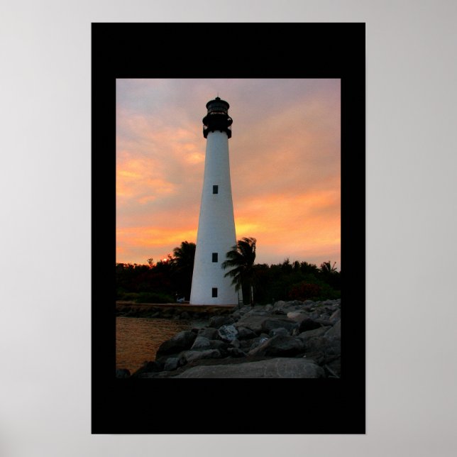 Poster Cape Florida lighthouse print (Devant)