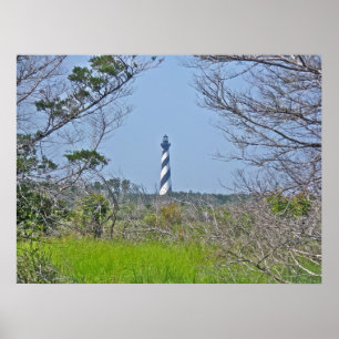 Poster Cape Hatteras Phare de Wetlands