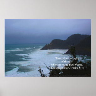 Poster Cape Mist Imprimer avec couplet écriture