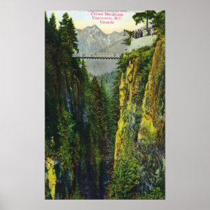 Poster Capilano Canyon Vue sur la montagne de la Couronne