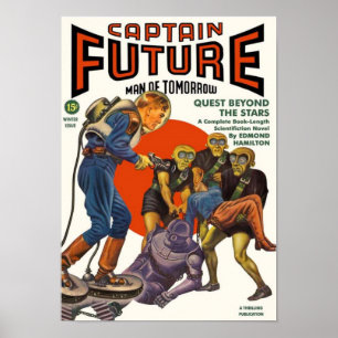 Poster Capitaine Future -- Recherche au delà des étoiles