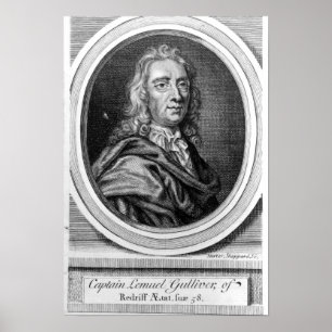 Poster Capitaine Lemuel Gulliver, 1726