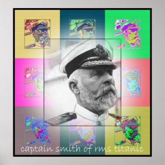 Poster Capitaine Pop Art Smith de RMS Titanic