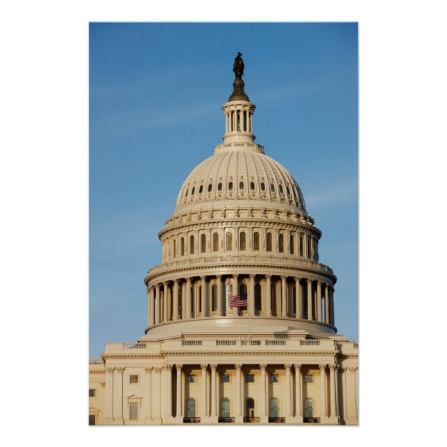 Poster Capitol Building abattu au crépuscule (Devant)