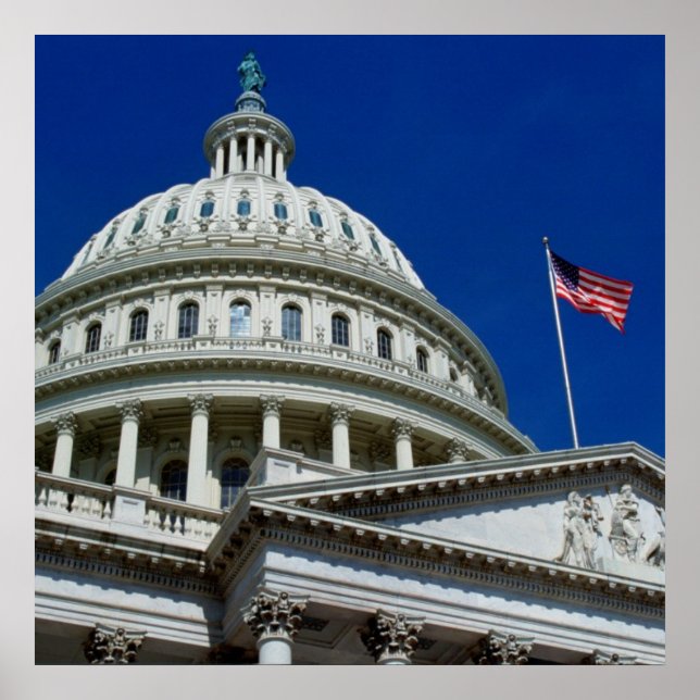 Poster Capitol Building, Washington, USA (Devant)