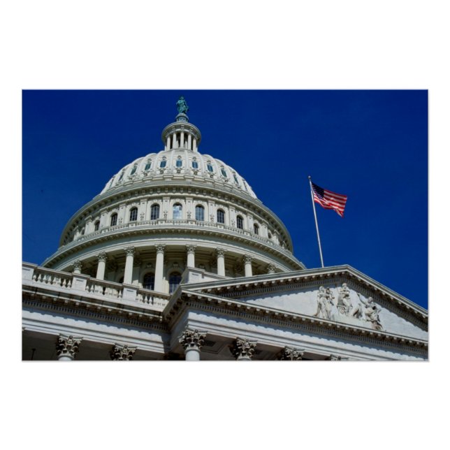 Poster Capitol Building, Washington, USA (Devant)