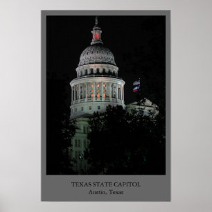 Poster Capitol d'état du Texas
