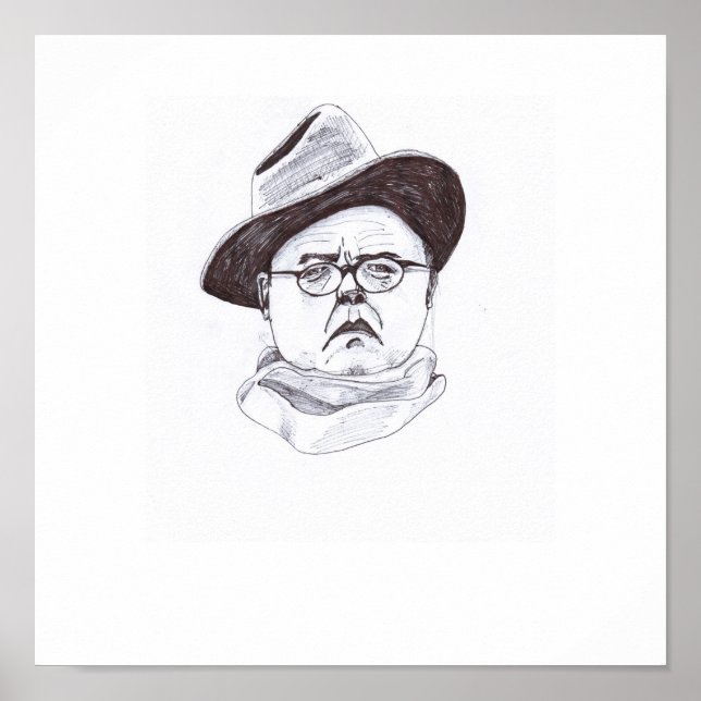 Poster Capote Truman EXCLUSIF "En encre froide" (Devant)