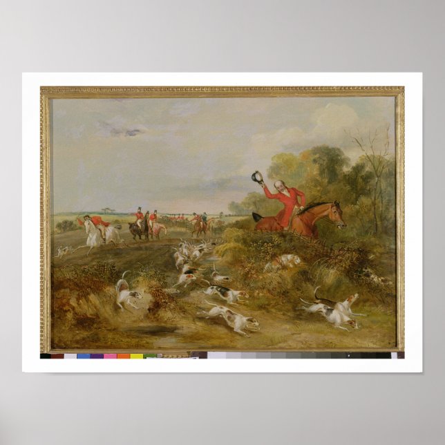 Poster Capping on Hounds, Bachelor's Hall, 1836 (huile su (Devant)