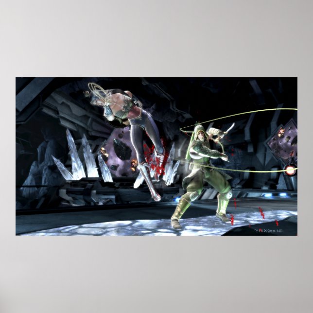 Poster Capture d'écran : Wonder Woman vs Green Arrow (Devant)