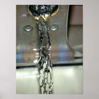 Poster Capture des chutes d'eau de puits