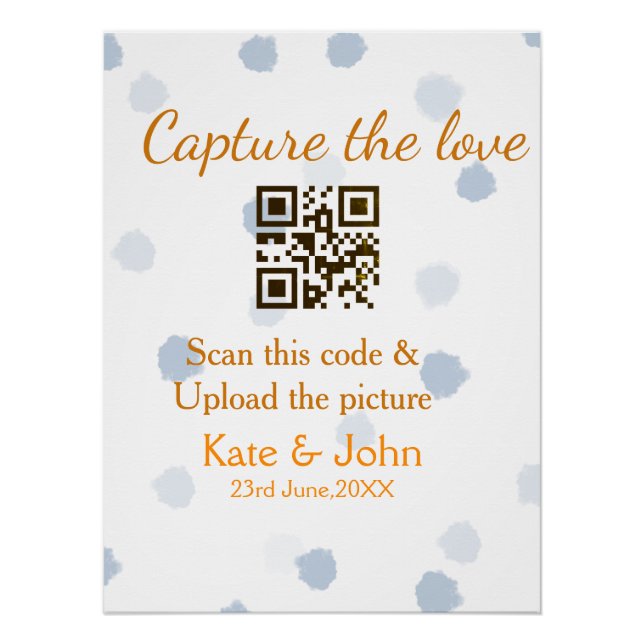 Poster Capturer l'amour ajouter QR numérisation télécharg (Devant)