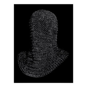 Poster Capuchon de guerrier en cotte de mailles