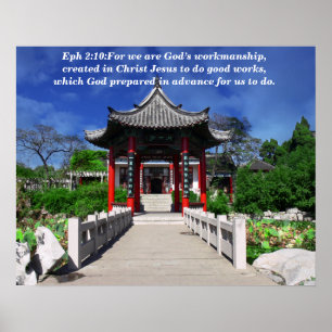 Poster Car nous sommes l’oeuvre de Dieu