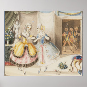 Poster Caractères "de tutte de fan de Cosi" par Mozart,