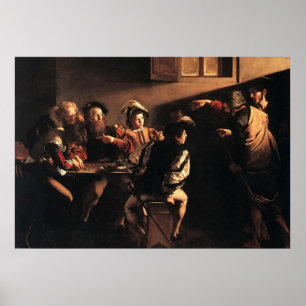 Poster Caravaggio appeler de St Matthew