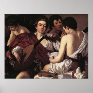 Poster Caravaggio Les Musiciens