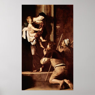 Poster Caravaggio-Madonna des pèlerins