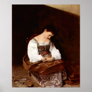Poster Caravaggio-Mary Magdalene