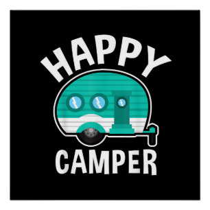 Poster Caravane Camping Car Caravane Vacances Drôle