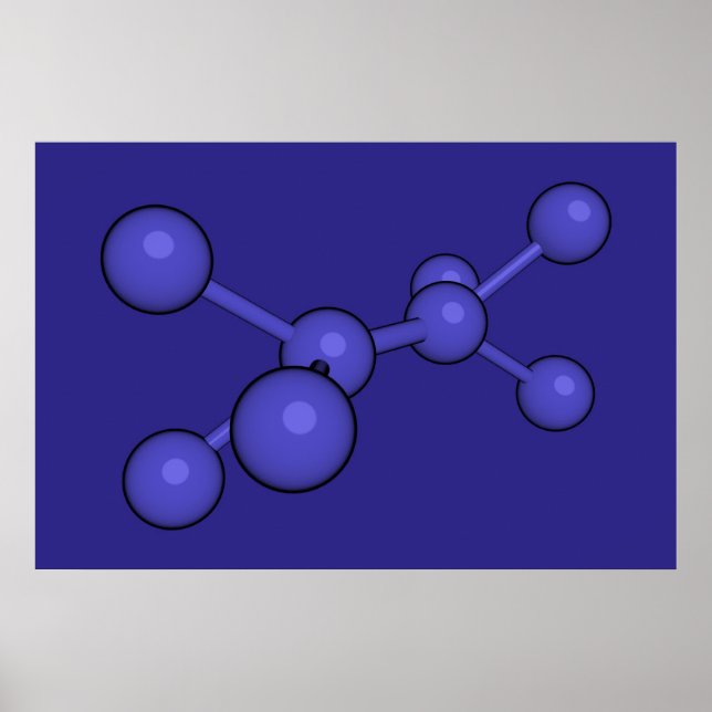 Poster Carbone bleu (Devant)