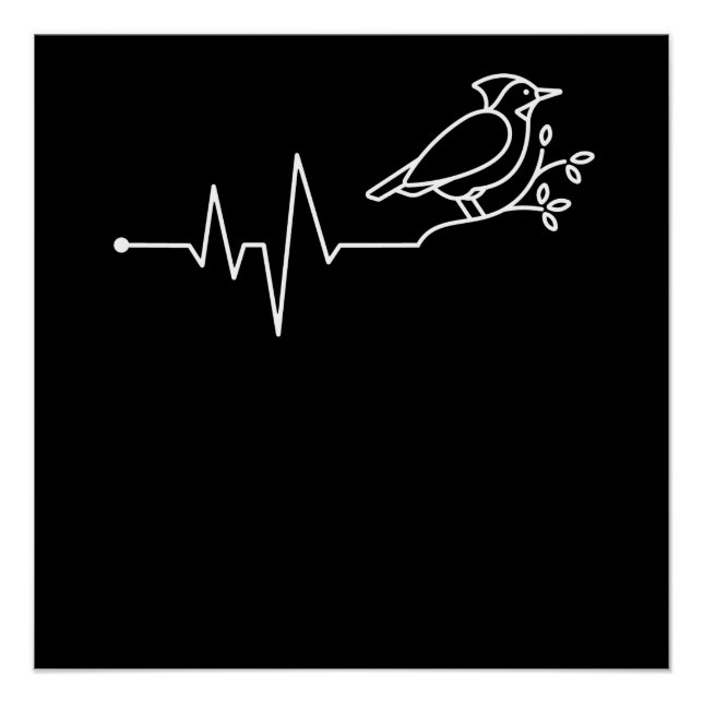 Poster Cardinal Oiseaux Animaux (Devant)