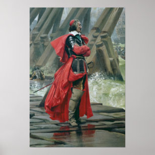 Poster Cardinal Richelieu sur la digue de La