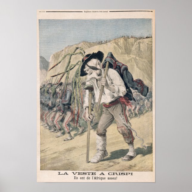 Poster Caricature de Crispi Defeat (Devant)