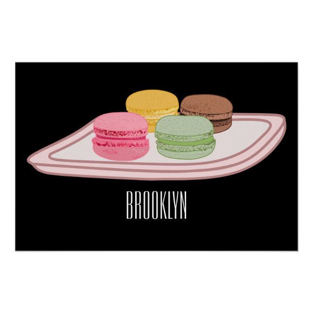 Poster Caricature de Macaron (Devant)