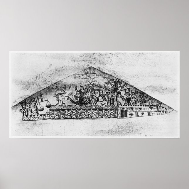 Poster Caricature des Juifs anglais, d'un Haggadah (Devant)