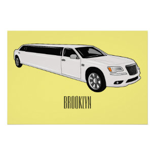 Poster Caricature limousine