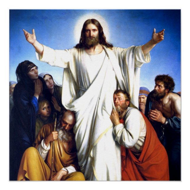 Poster Carl Bloch, Christus Consolator (Devant)