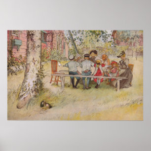 Poster Carl Larsson Breakfast