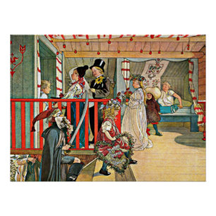 Poster Carl Larsson - Un jour de célébration