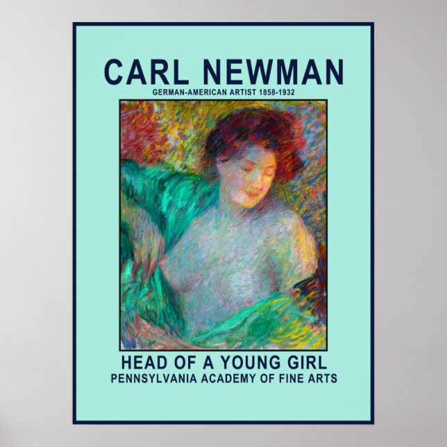 Poster Carl Newman Young Girl (Devant)