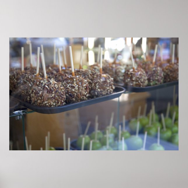 Poster Carmel pommes, Pioneer Carré, Seattle, (Devant)