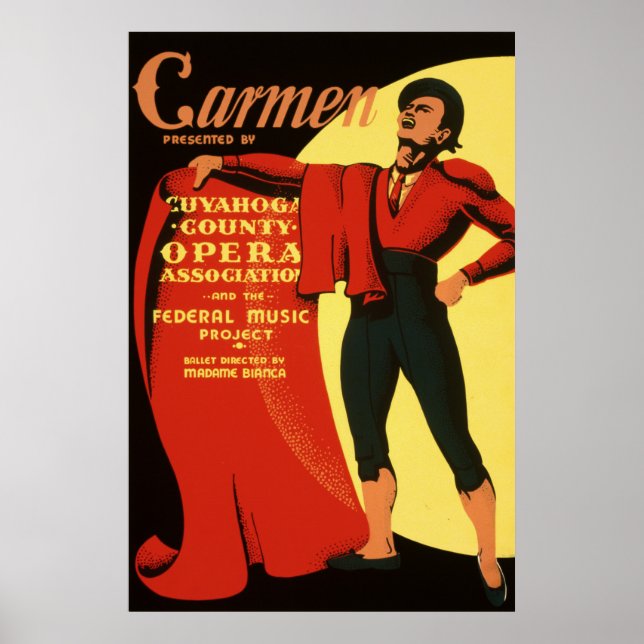 Poster Carmen, l'Opéra (Devant)