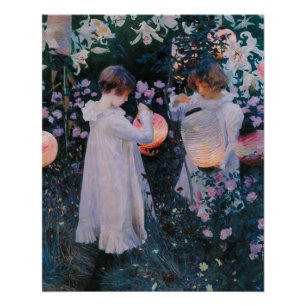 Poster Carnation Lily Lily Rose John Singer Sargent Art