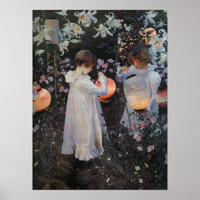 Poster Carnation Lily Rose Sargent Imprimer (Devant)